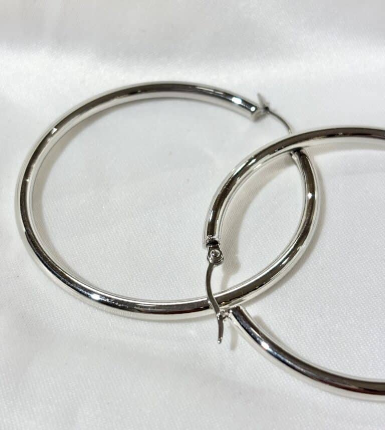 creoles boucles d'oreilles zag acier inoxydable sohaia bijoux