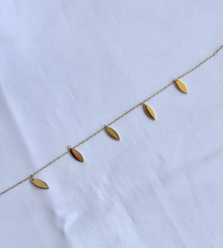 chaine de cheville zag, sohaia bijoux