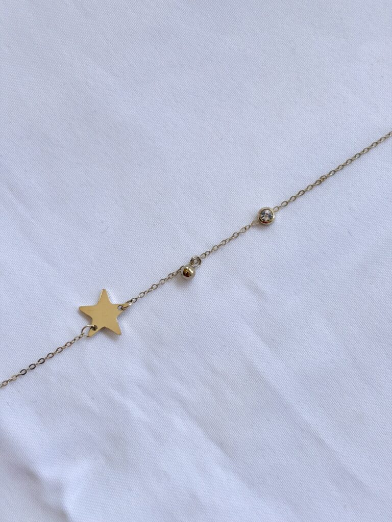 chaine de cheville zag, sohaia bijoux
