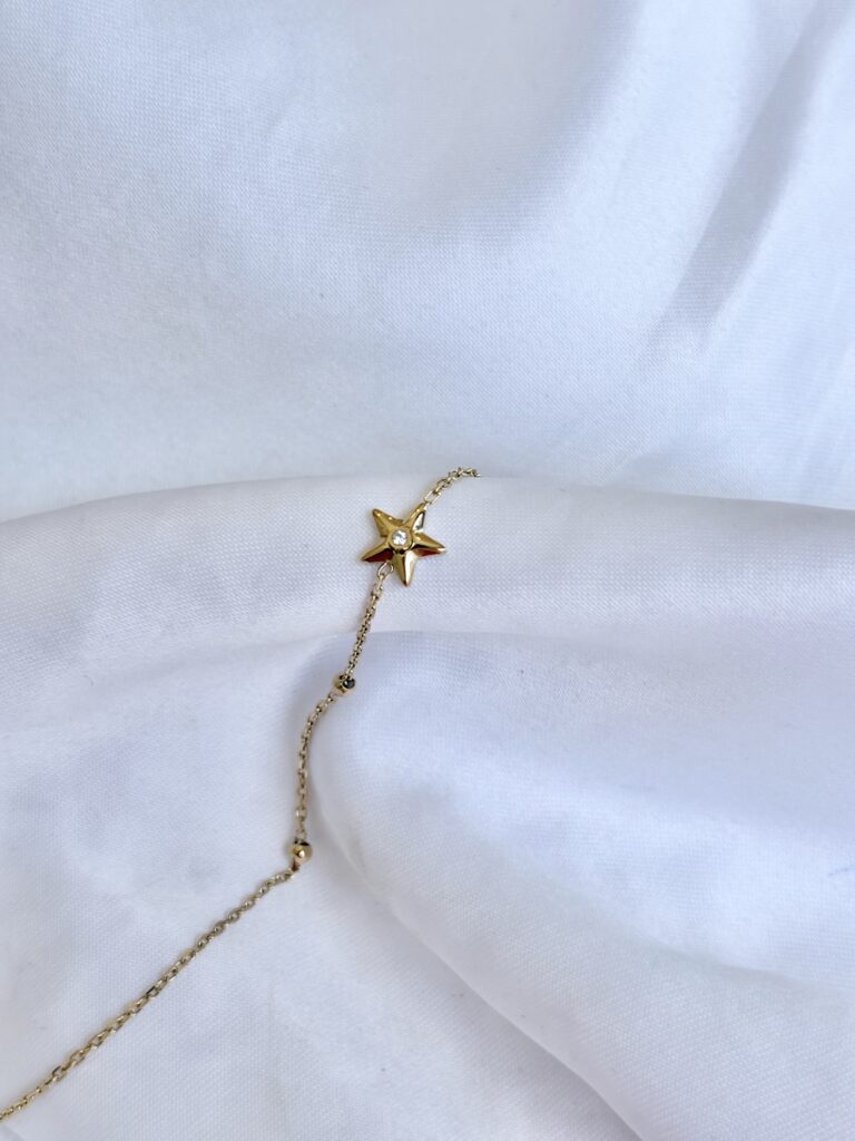 chaine de cheville zag, sohaia bijoux