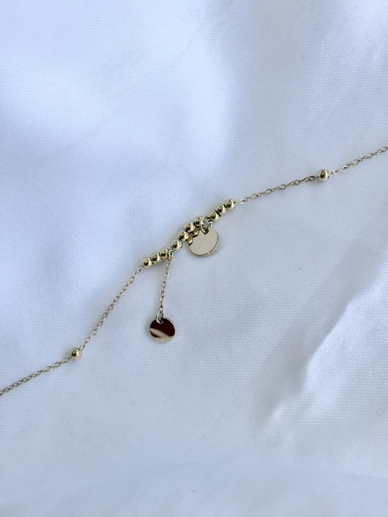 chaine de cheville zag, sohaia bijoux