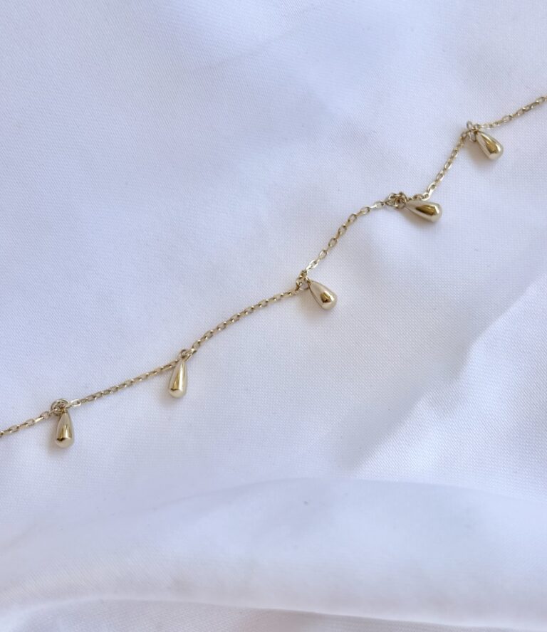 chaine de cheville zag, sohaia bijoux