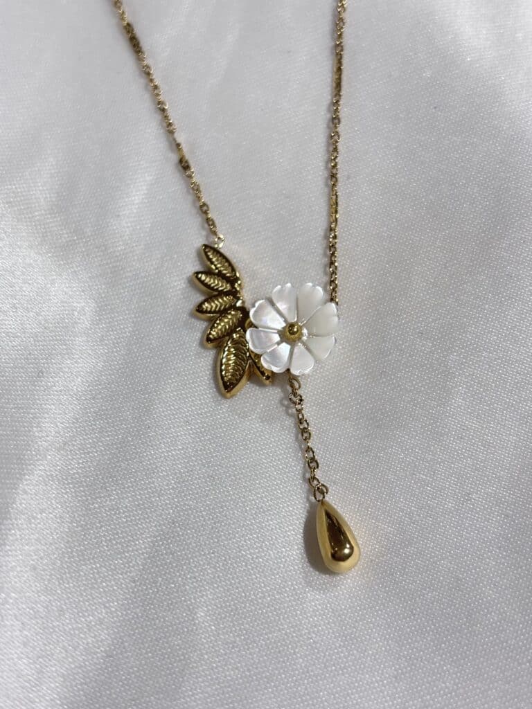 collier acier inoxydable nacre chez sohaia