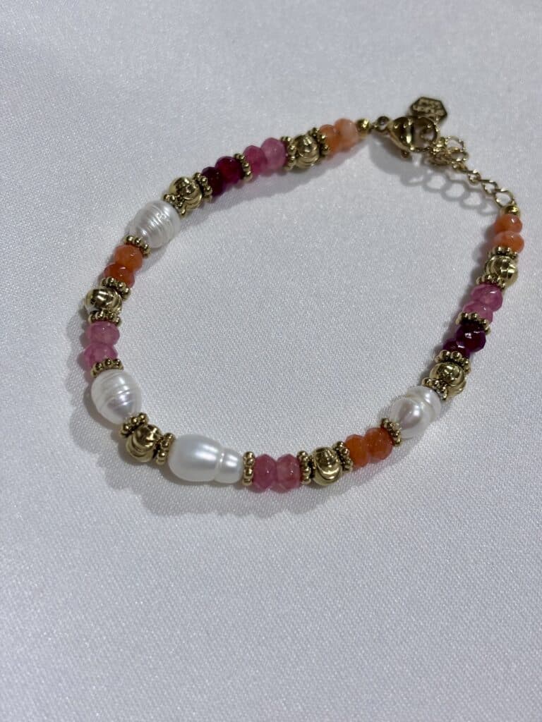 BRACELET ACIER INOXYDABLE PERLE SOHAIA