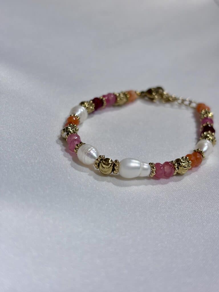 BRACELET ACIER INOXYDABLE PERLE SOHAIA
