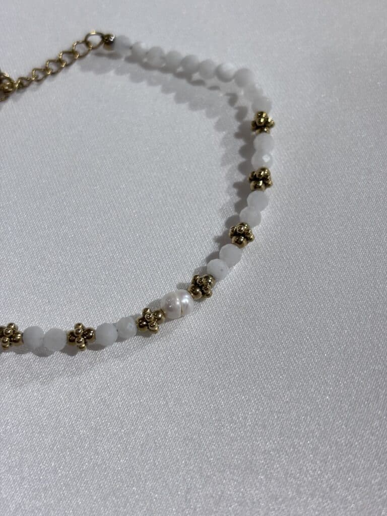 BRACELET ACIER INOXYDABLE PERLE SOHAIA