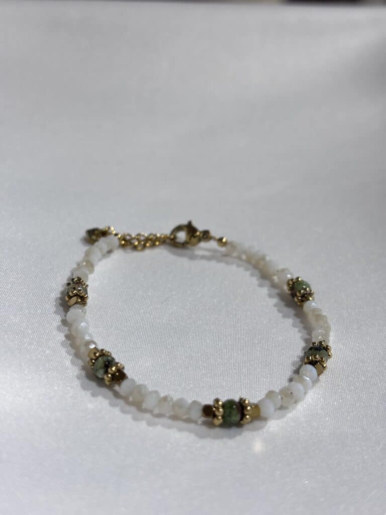 BRACELET ACIER INOXYDABLE PERLE SOHAIA