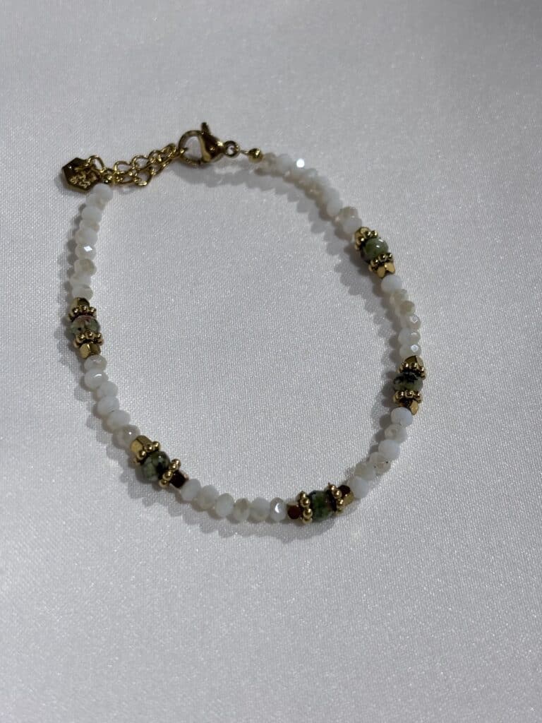 BRACELET ACIER INOXYDABLE PERLE SOHAIA