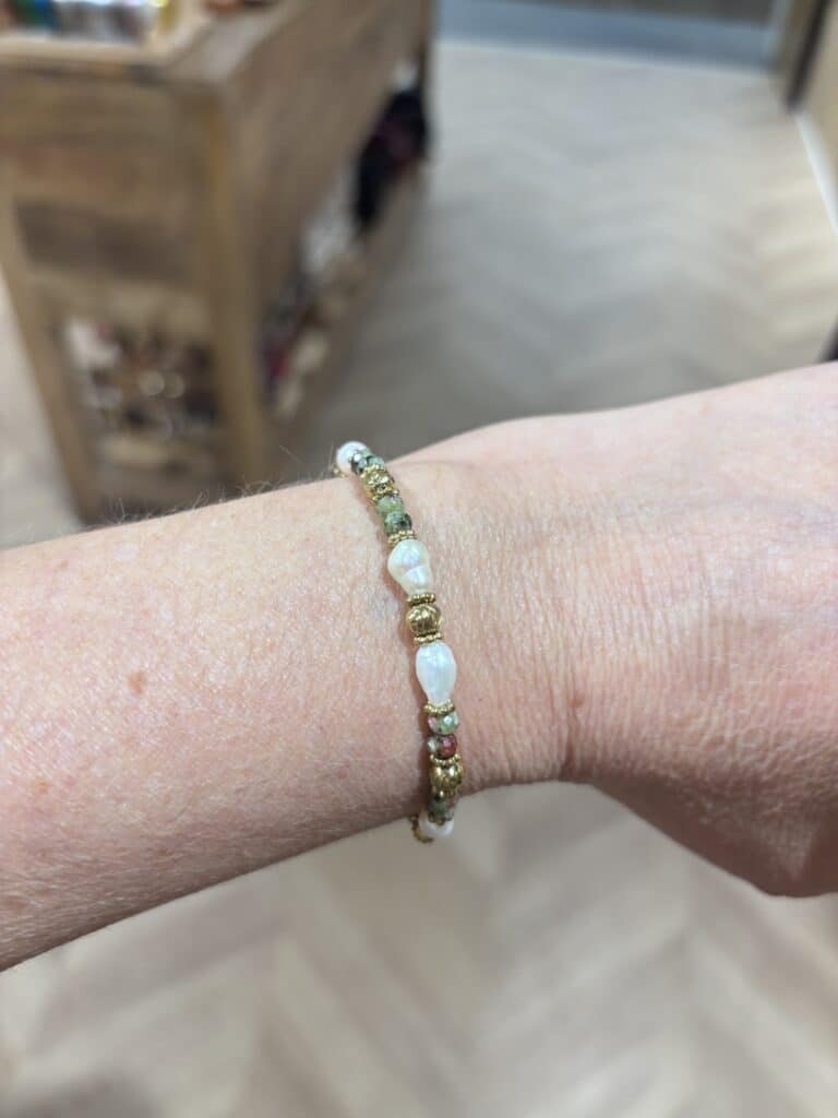 BRACELET ACIER INOXYDABLE PERLE SOHAIA