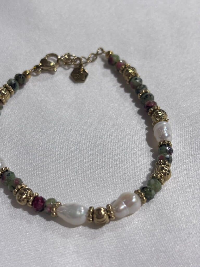 BRACELET ACIER INOXYDABLE PERLE SOHAIA