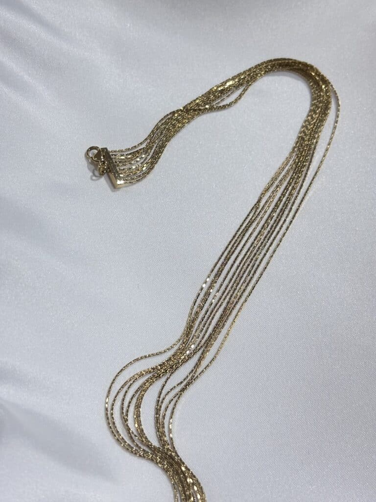collier acier inoxydable multi rangs chez sohaia