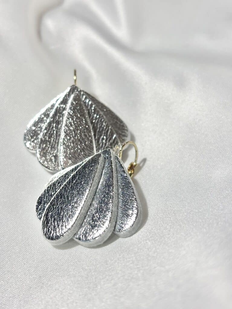 boucles d'oreilles demisel créatrice cuir sohaia bijoux