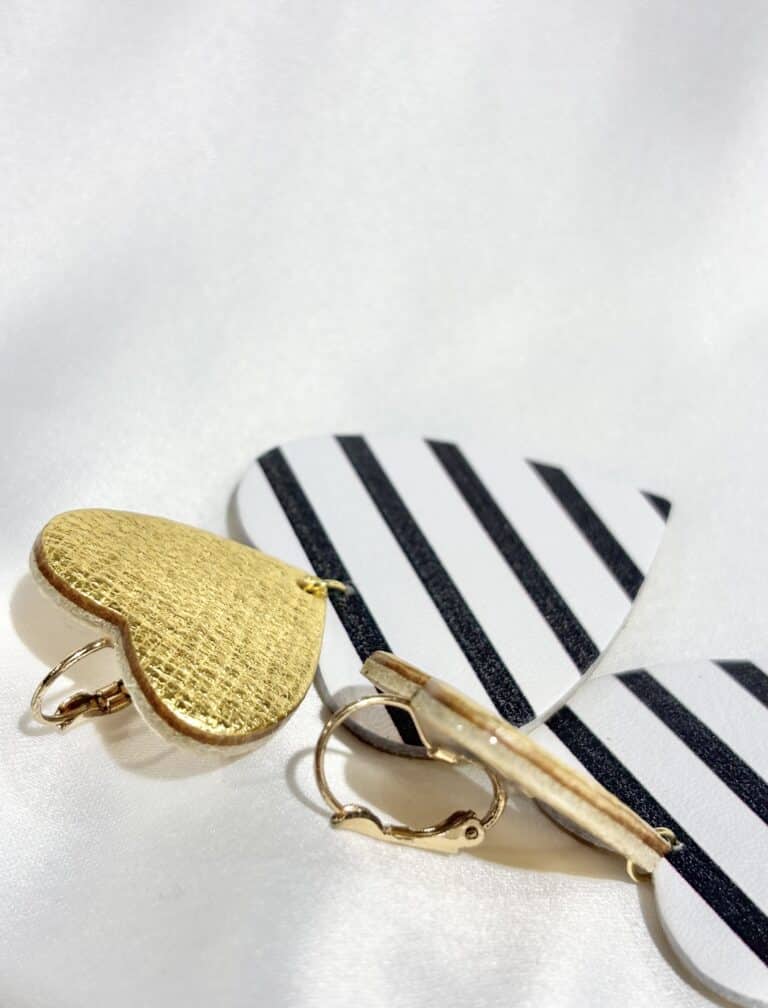boucles d'oreilles demisel créatrice cuir sohaia bijoux