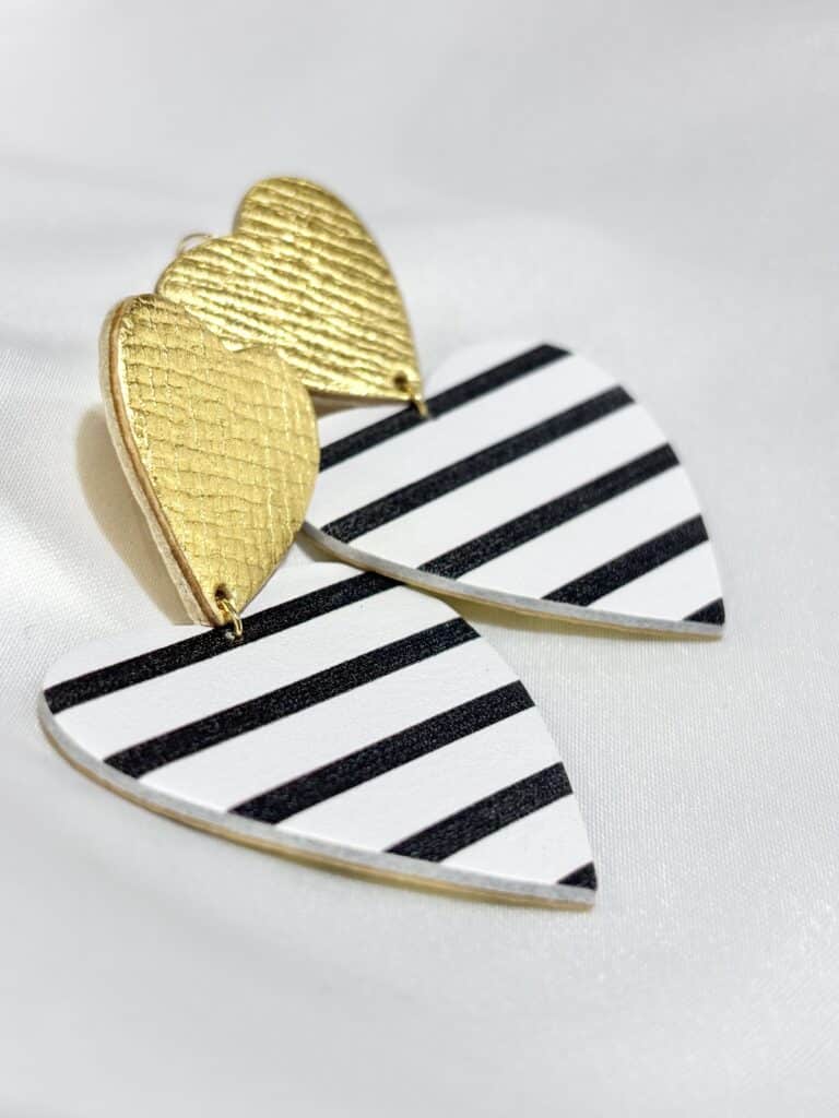 boucles d'oreilles demisel créatrice cuir sohaia bijoux