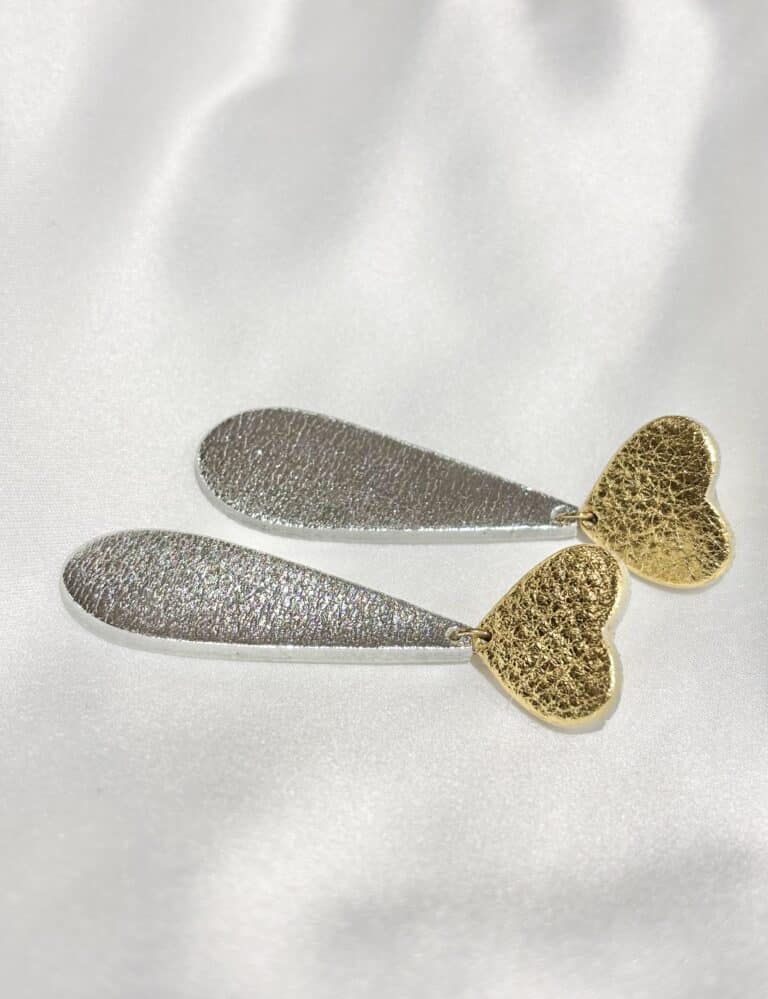 boucles d'oreilles demisel créatrice cuir sohaia bijoux