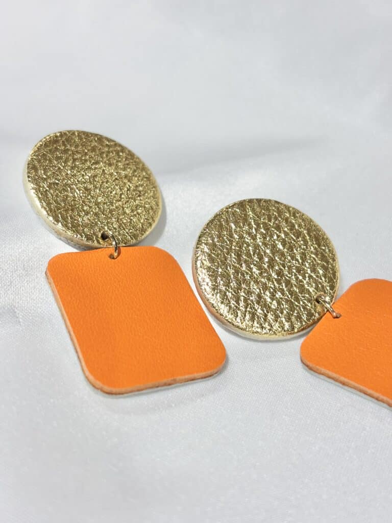 boucles d'oreilles demisel créatrice cuir sohaia bijoux