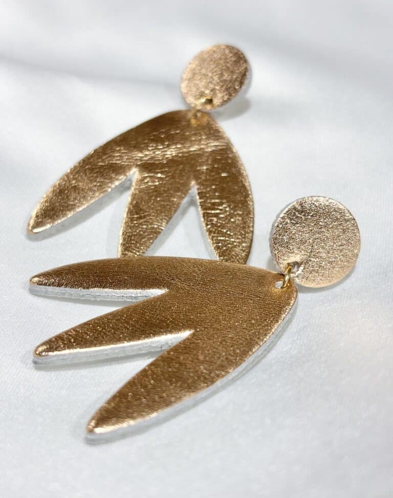 boucles d'oreilles demisel créatrice cuir sohaia bijoux