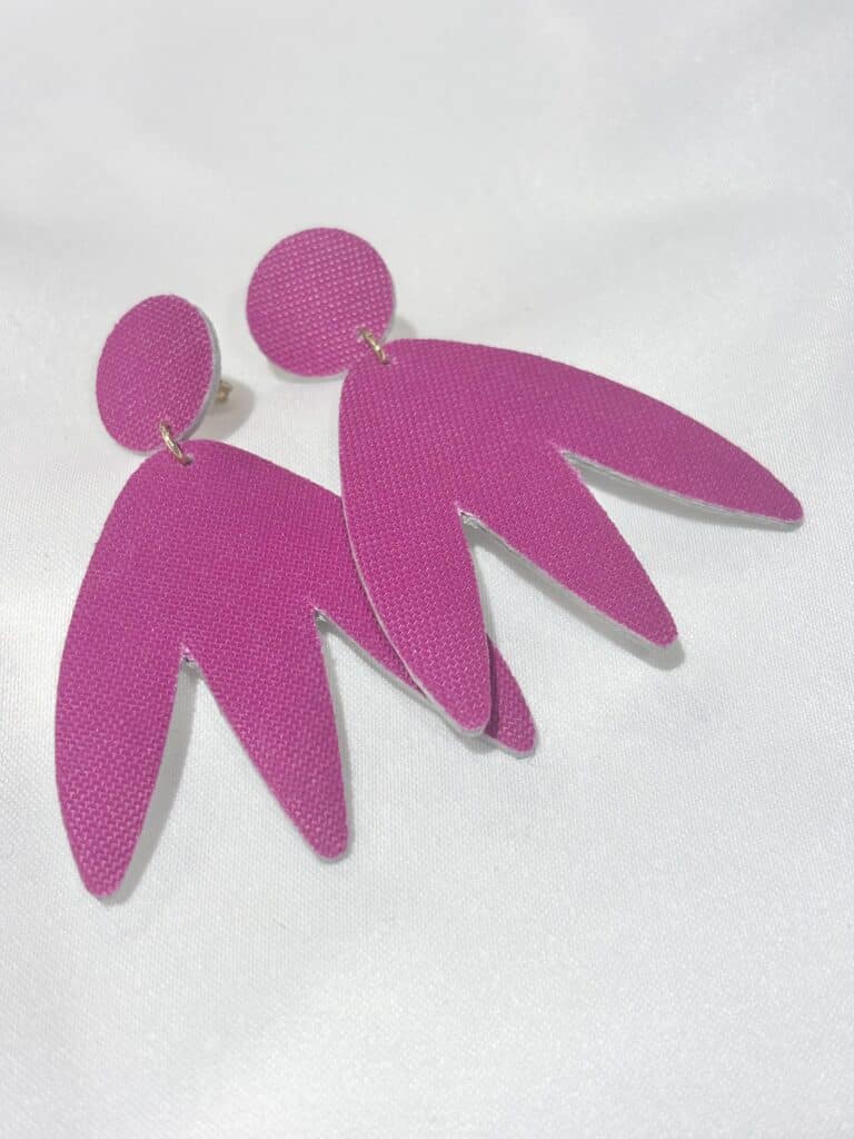 boucles d'oreilles demisel créatrice cuir sohaia bijoux