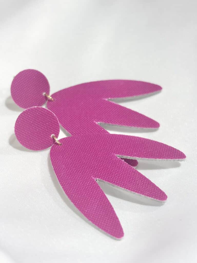 boucles d'oreilles demisel créatrice cuir sohaia bijoux