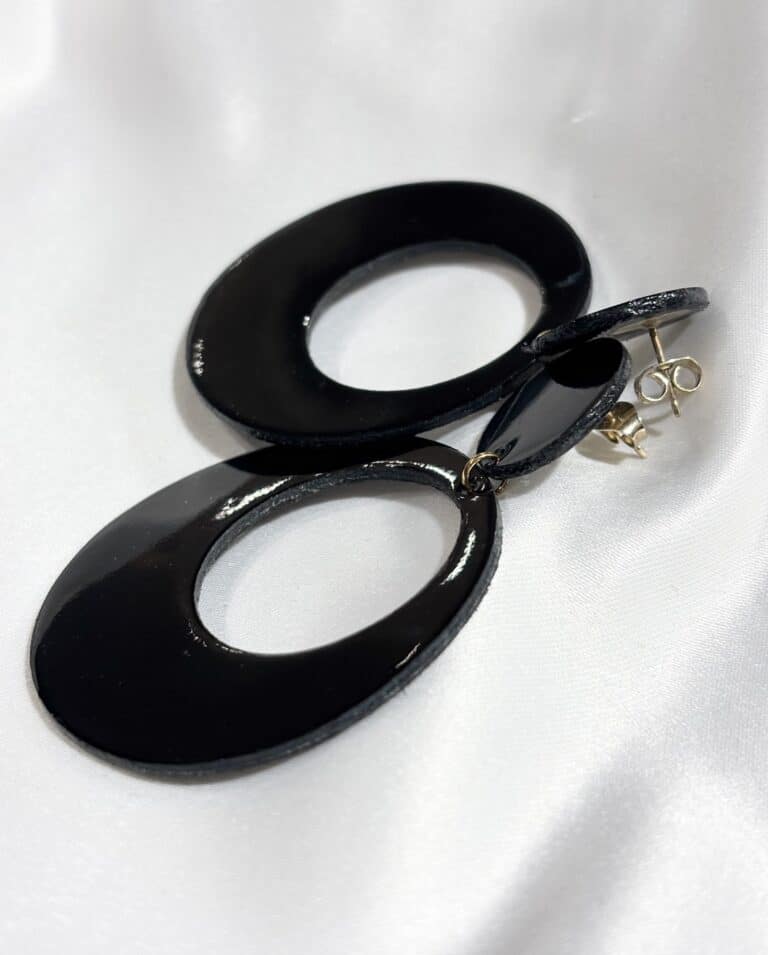 boucles d'oreilles demisel créatrice cuir sohaia bijoux
