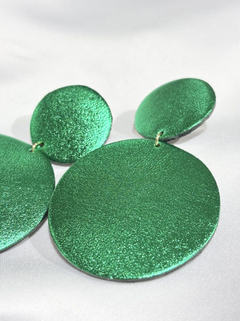 boucles d'oreilles demisel créatrice cuir sohaia bijoux
