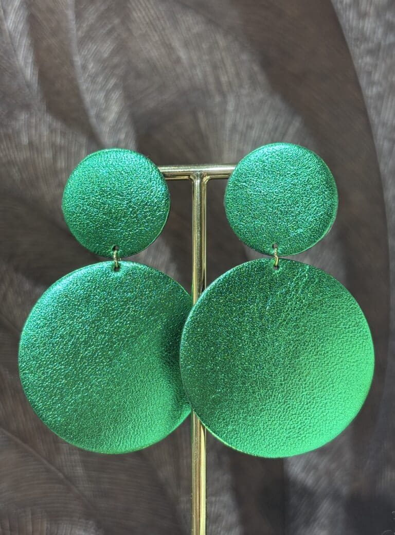 boucles d'oreilles demisel créatrice cuir sohaia bijoux