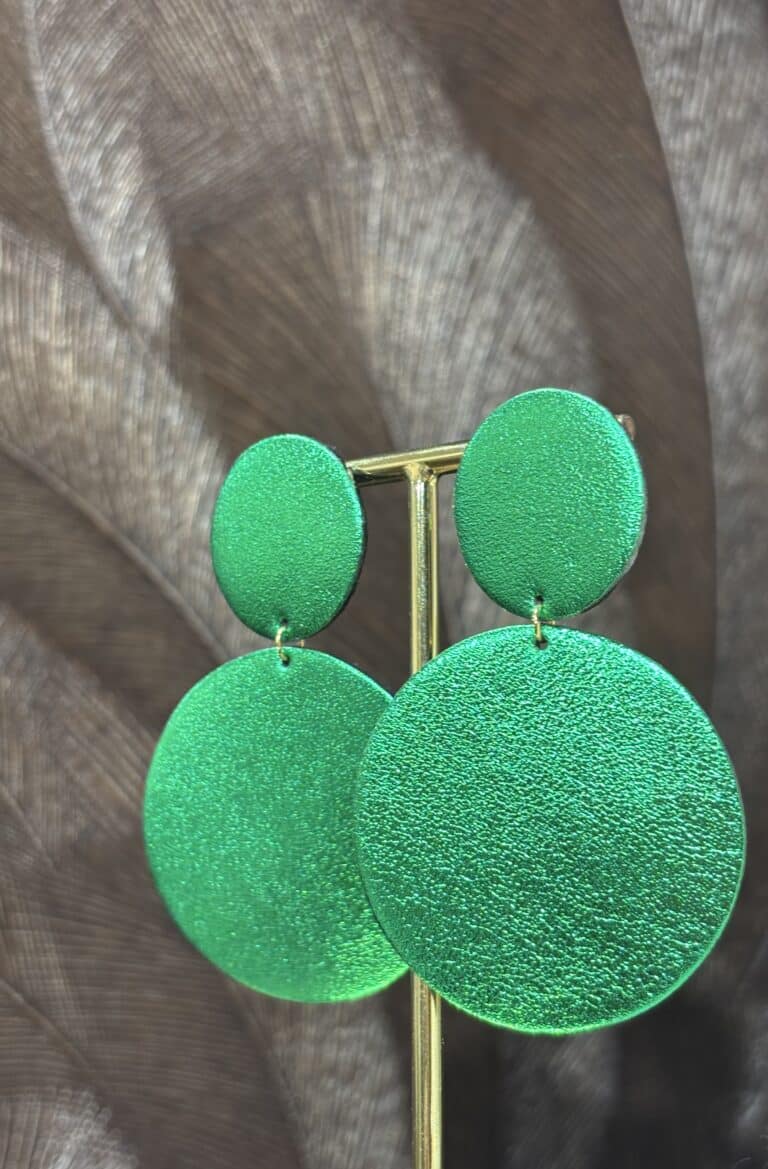 boucles d'oreilles demisel créatrice cuir sohaia bijoux