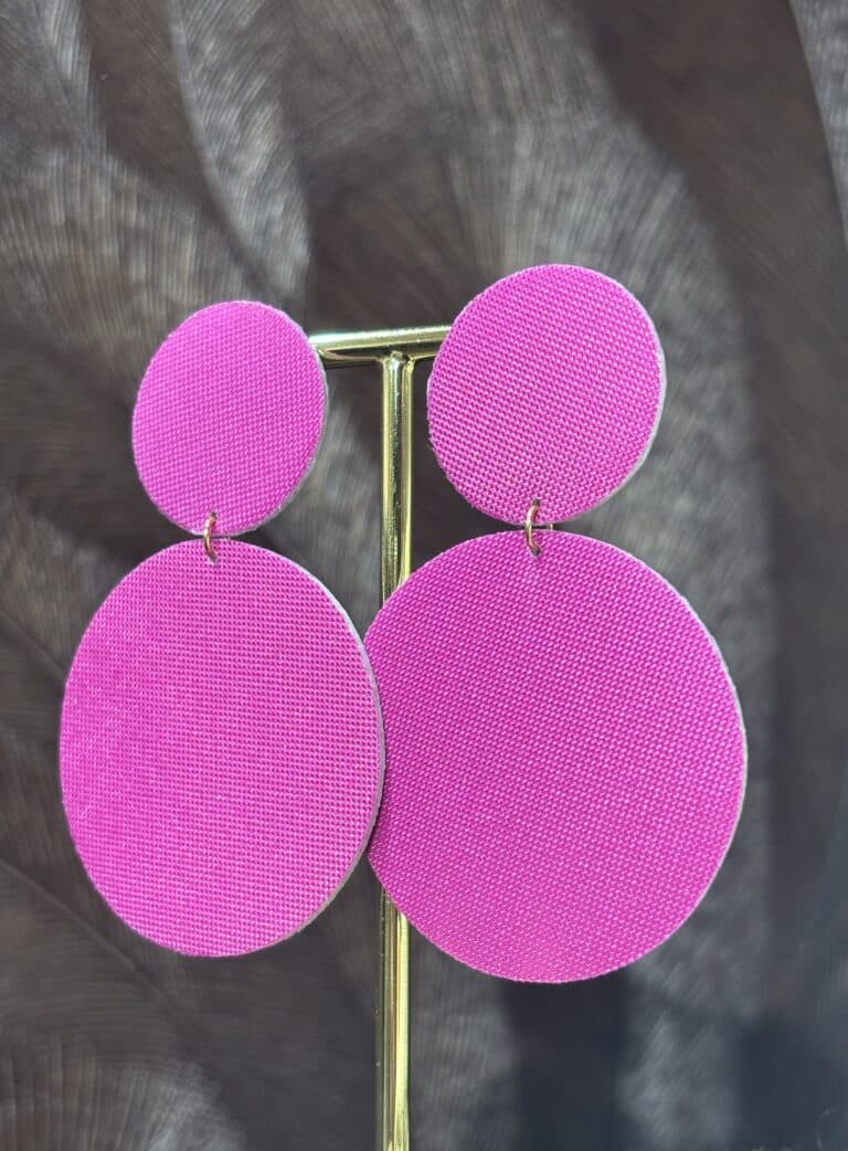 boucles d'oreilles demisel créatrice cuir sohaia bijoux