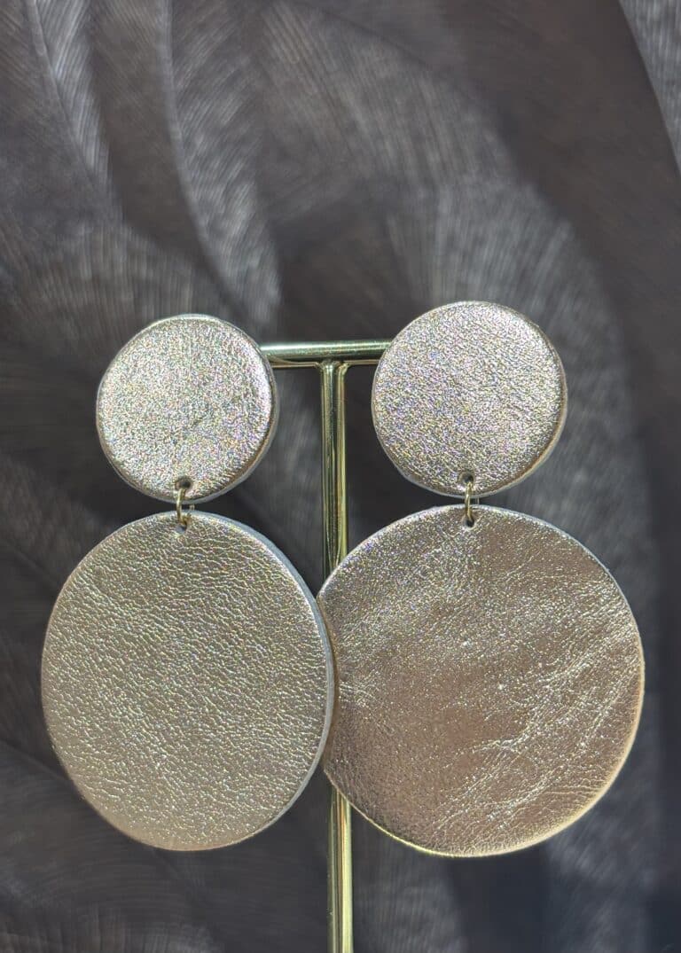 boucles d'oreilles demisel créatrice cuir sohaia bijoux