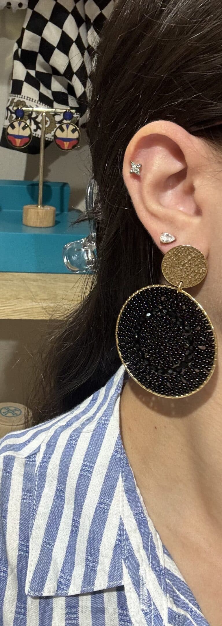 boucles plaqué or santibé chez sohaia
