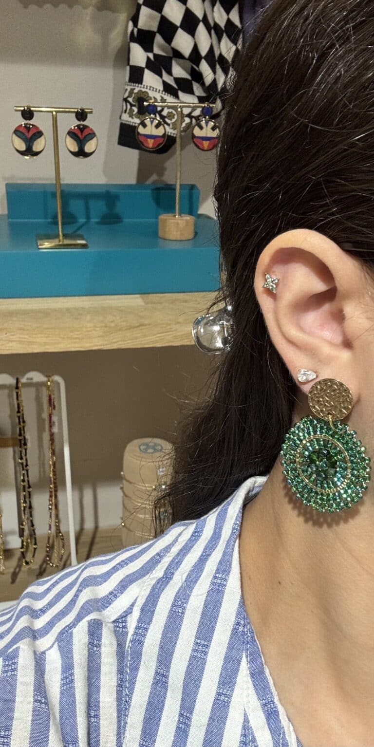 boucles plaqué or santibé chez sohaia