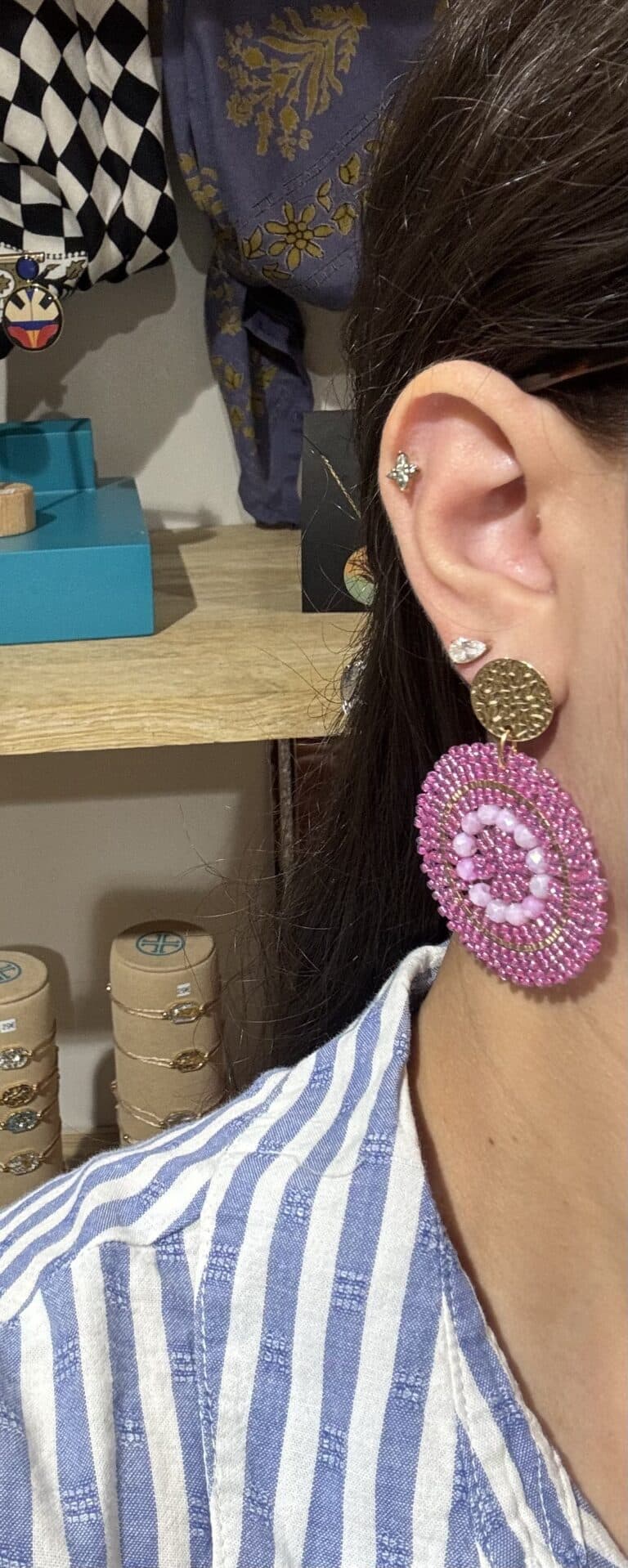 boucles plaqué or santibé chez sohaia