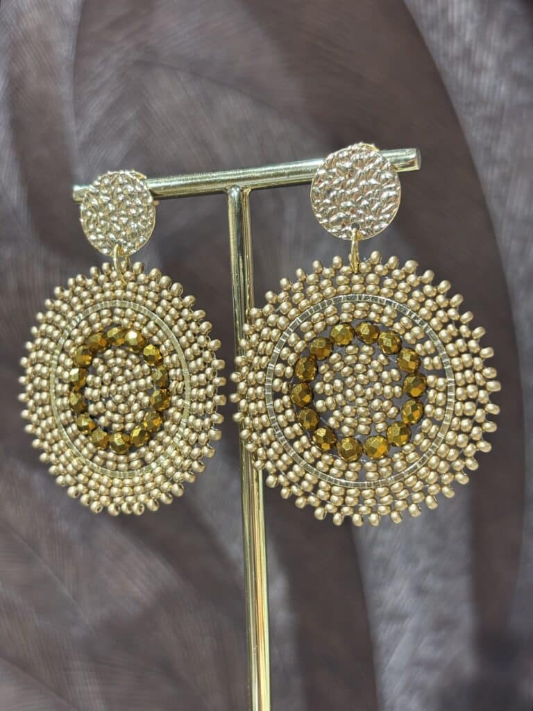 boucles plaqué or santibé chez sohaia