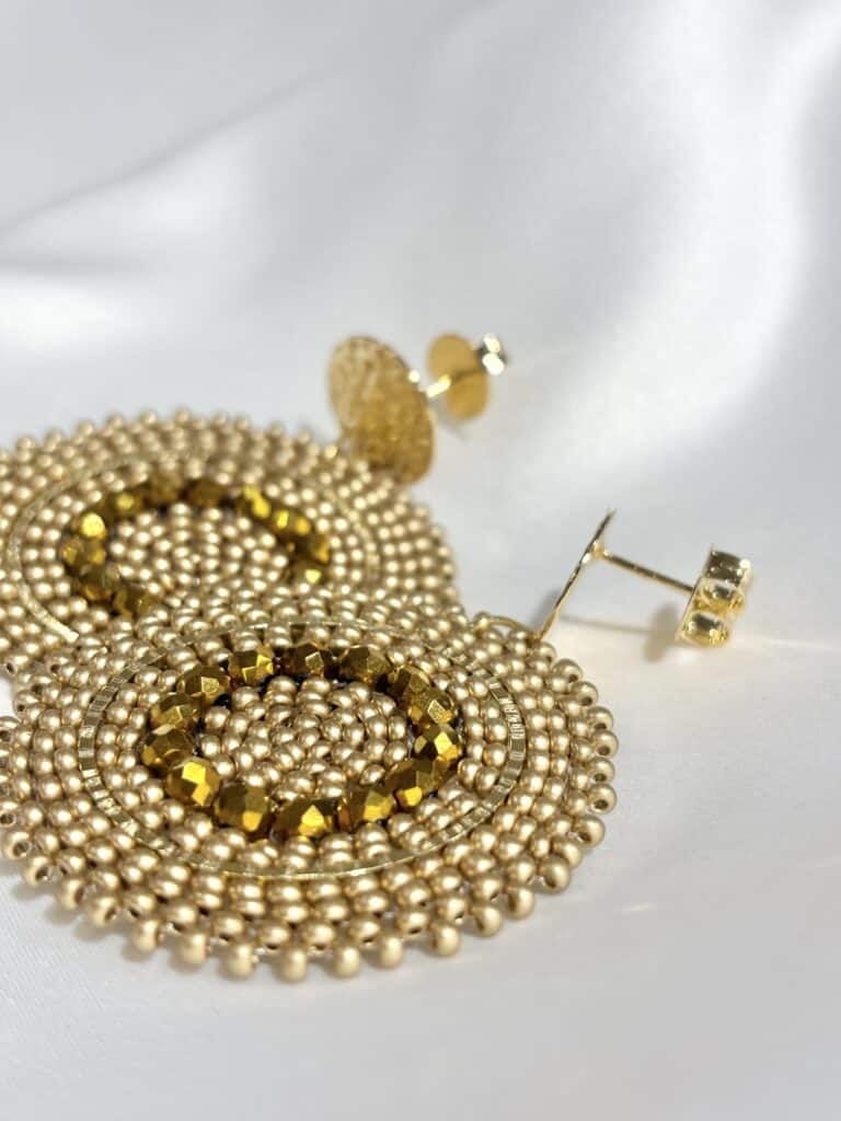 boucles plaqué or santibé chez sohaia