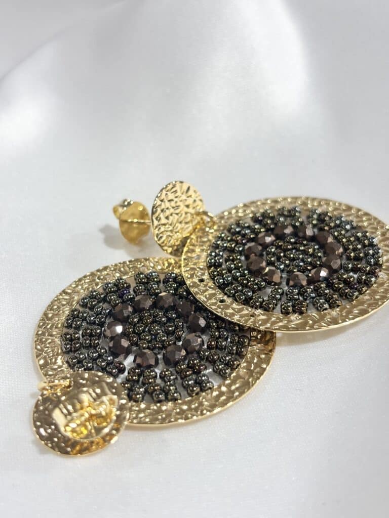 boucles d'oreilles plaqué or santibé chez sohaia