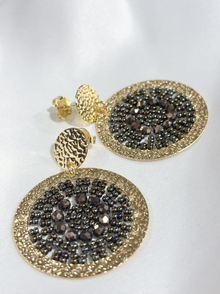 boucles d'oreilles plaqué or santibé chez sohaia