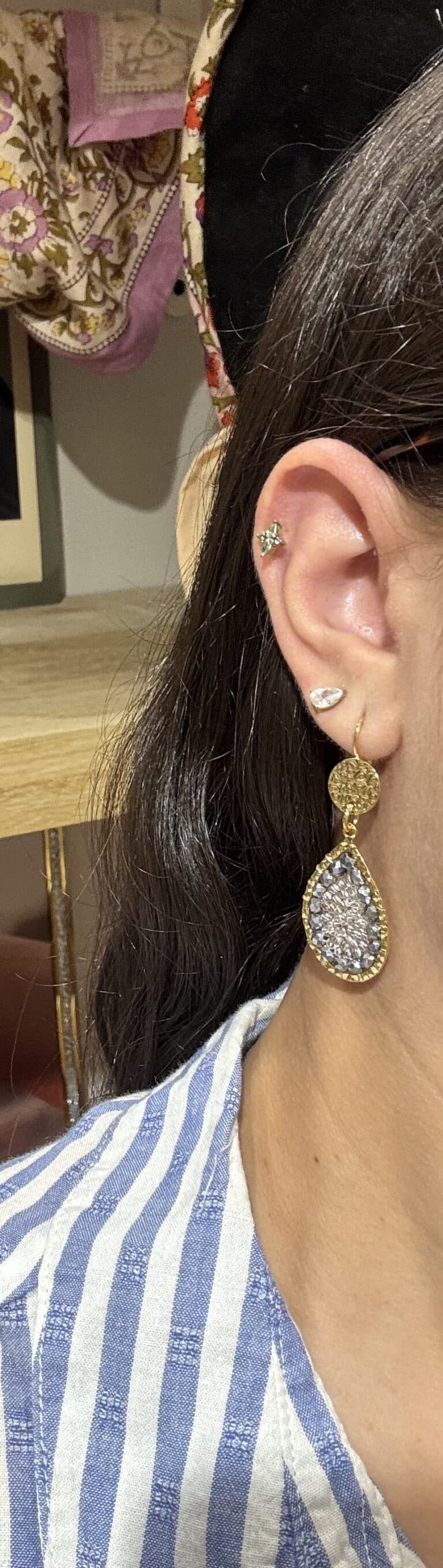 boucles plaqué or santibé chez sohaia