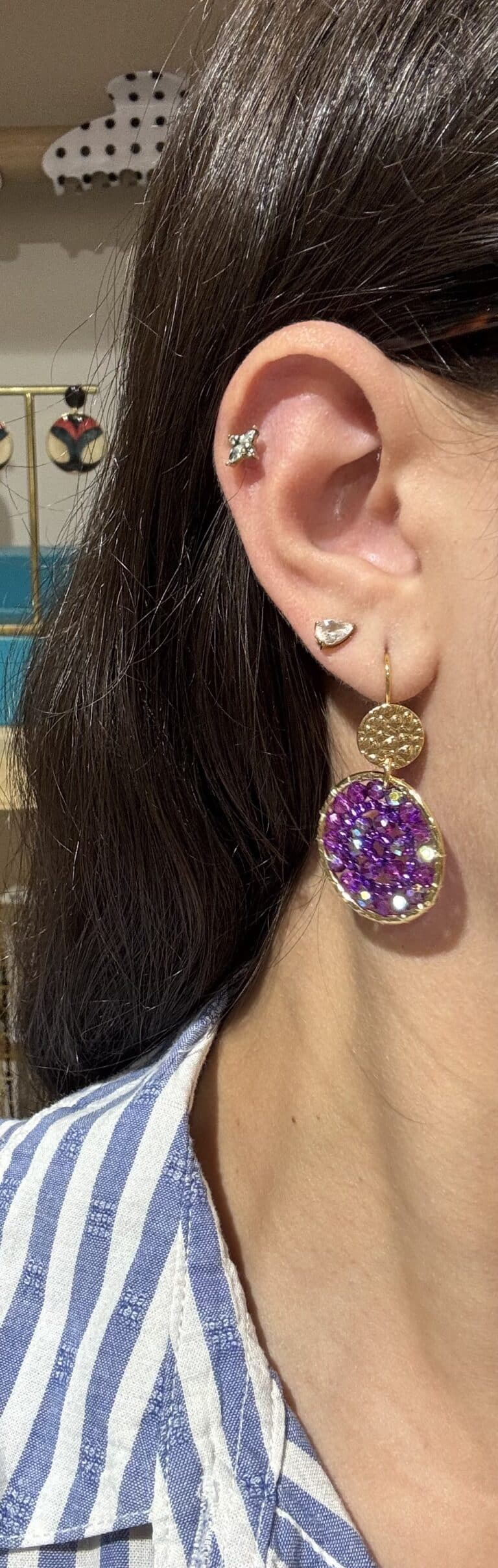boucles plaqué or santibé chez sohaia