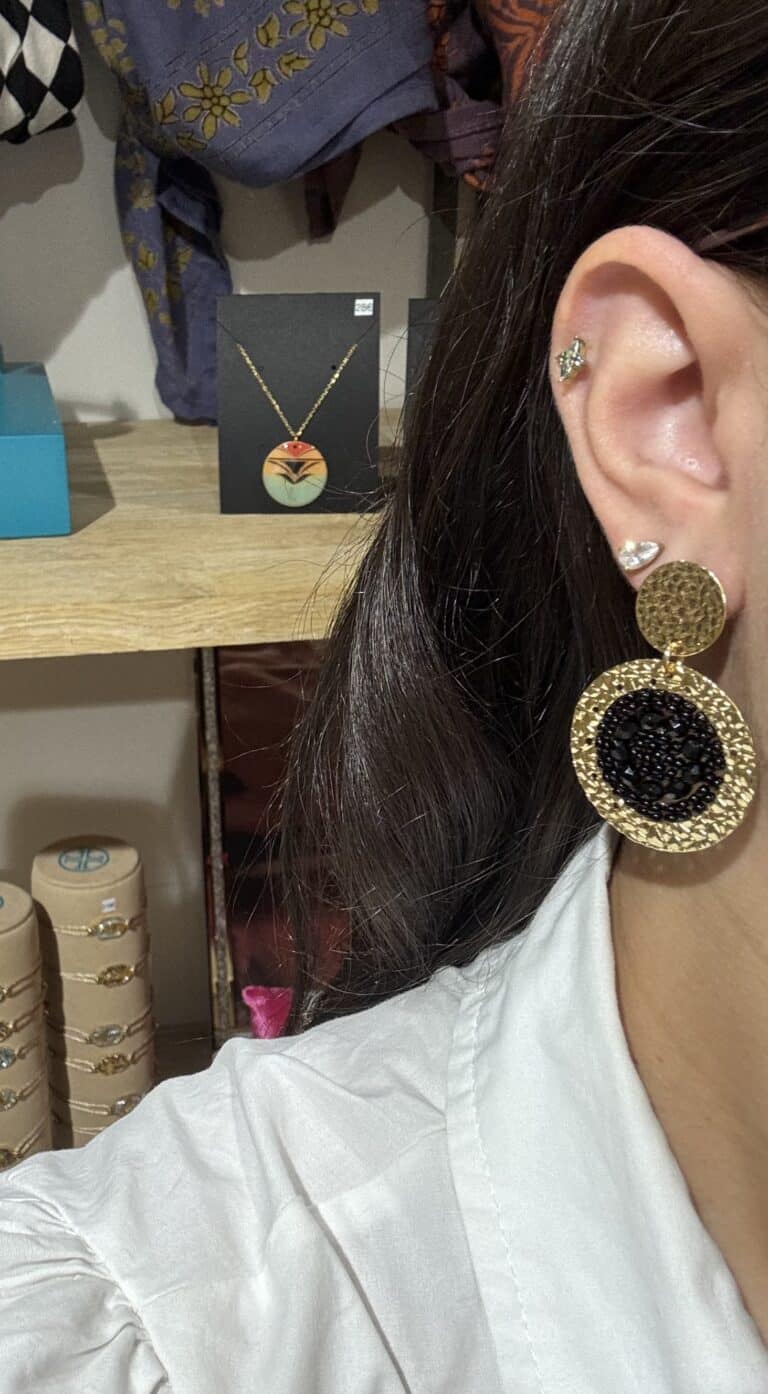 boucles plaqué or santibé chez sohaia