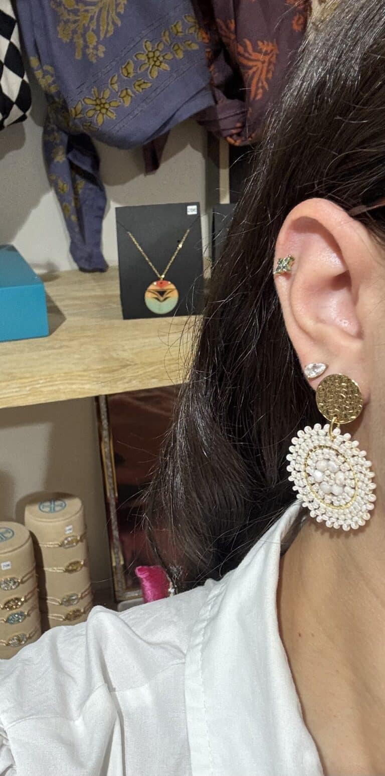 boucles plaqué or santibé chez sohaia
