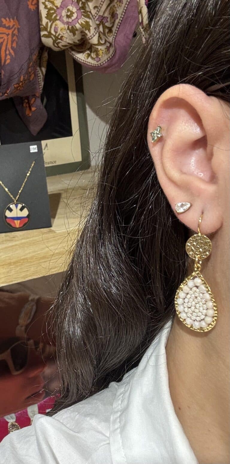 boucles plaqué or santibé chez sohaia