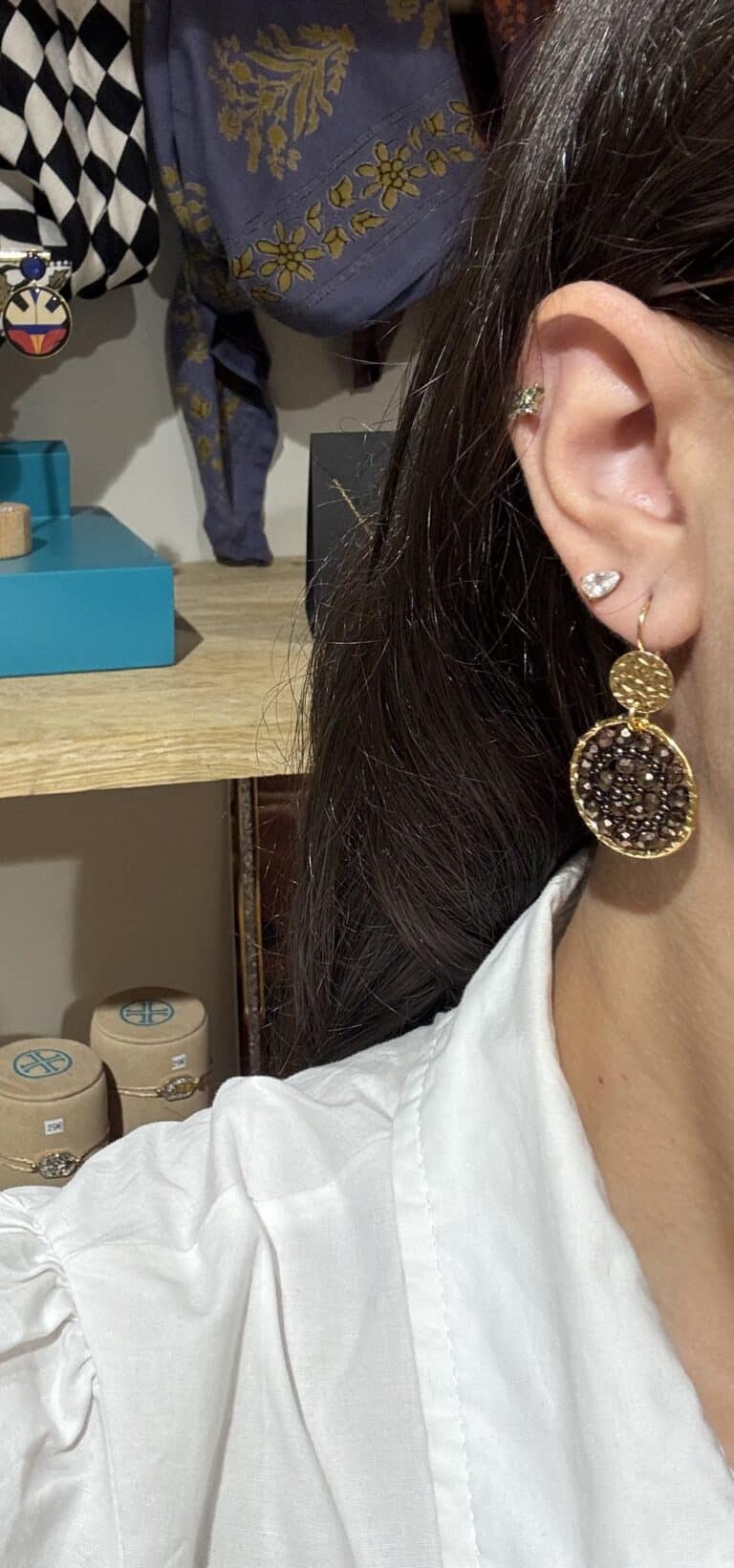 boucles plaqué or santibé chez sohaia