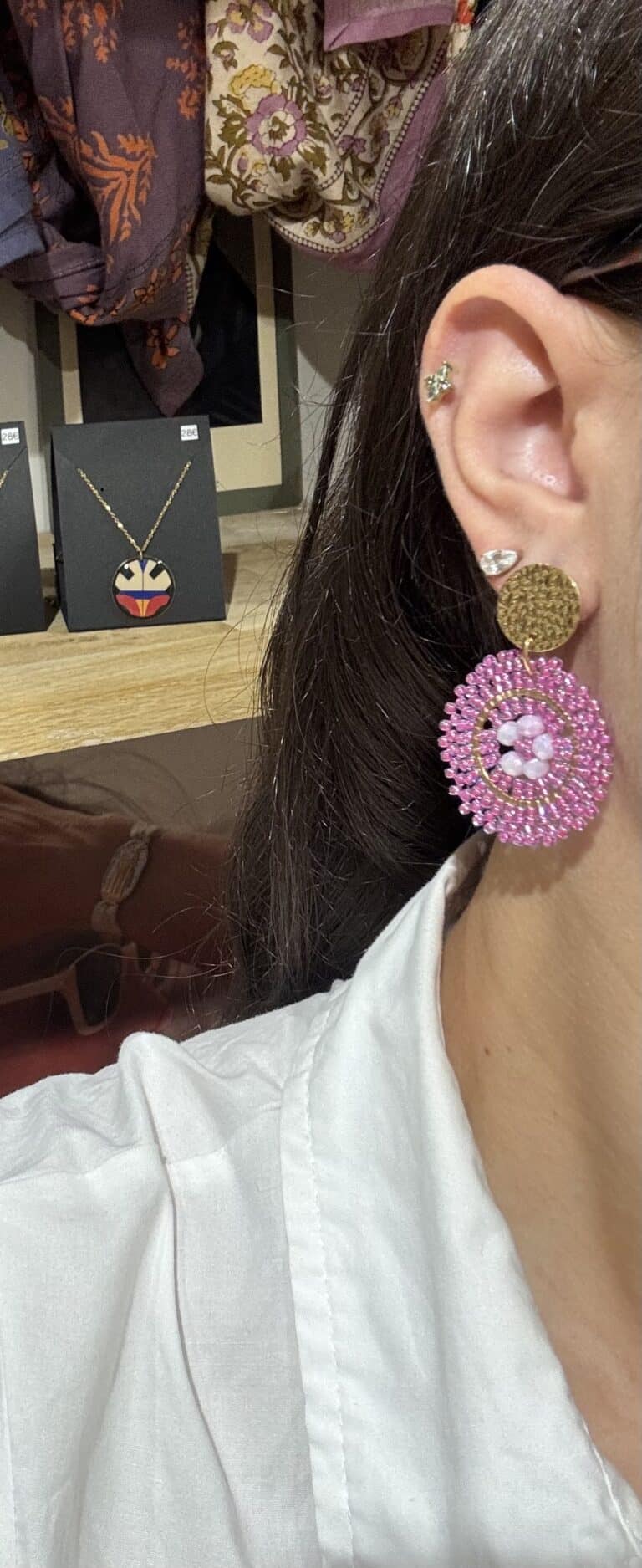 boucles plaqué or santibé chez sohaia