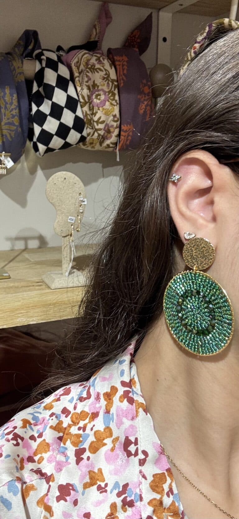 boucles d'oreilles plaqué or santibé sohaia