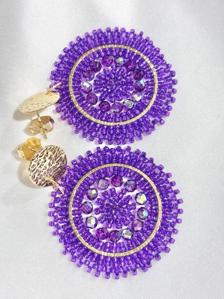 boucles d'oreilles plaqué or santibé sohaia