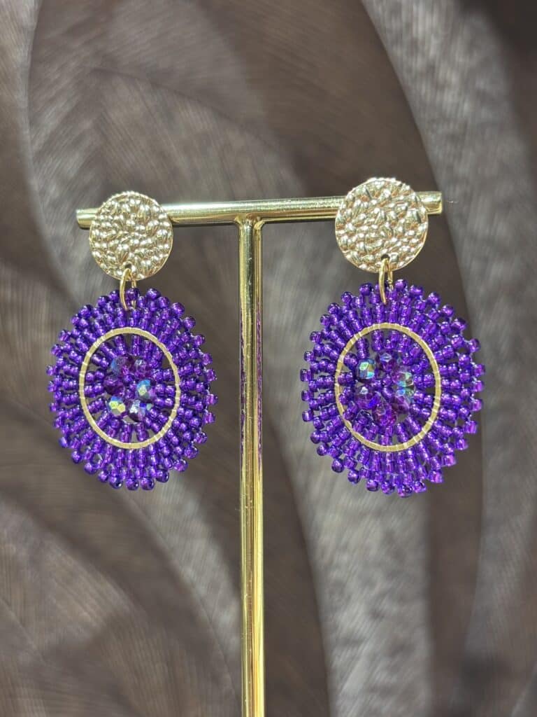 boucles d'oreilles plaqué or santibé sohaia