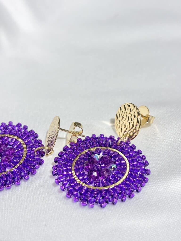 boucles d'oreilles plaqué or santibé sohaia