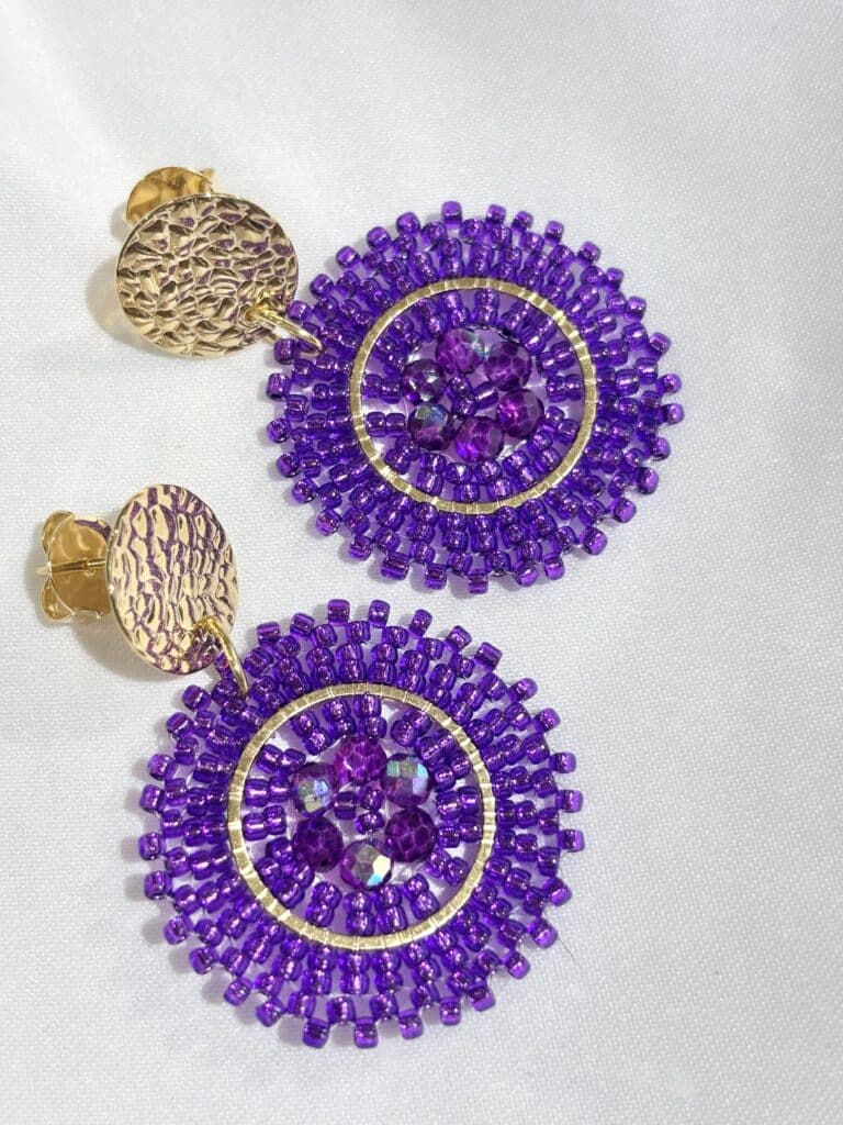 boucles d'oreilles plaqué or santibé sohaia