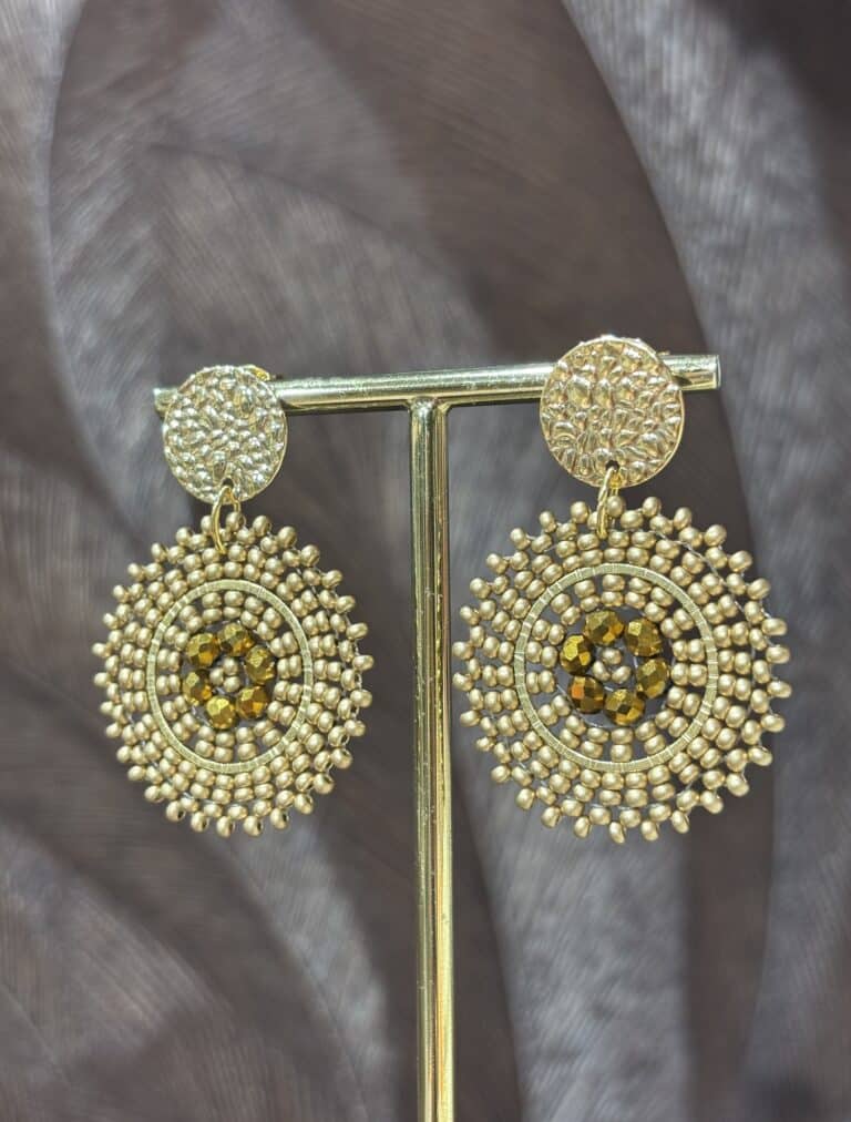 boucles d'oreilles plaqué or santibé sohaia