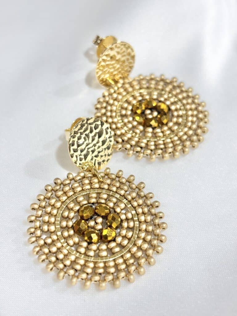 boucles d'oreilles plaqué or santibé sohaia